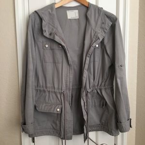 Grey H&M cargo jacket.